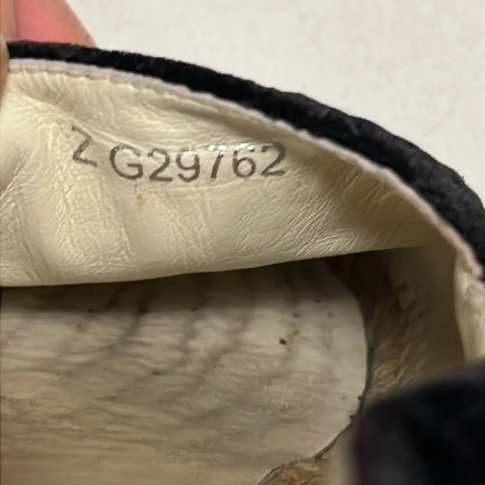 Chanel Interlocking CC Logo Velvet Espadrilles Black